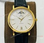 Swiss Replica IWC Portofino Moon watch IWS Factory Cal.35800 Yellow Gold Case 40mm